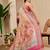 Women's sea green pink tissue shimmer handloom cotton digital print saree (sfshmr33)