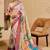 beige shimmer handloom cotton blend digital print saree (sfshmr14)