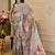 beige brown shimmer handloom cotton blend digital print saree (sfshmr4)