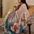 beige brown shimmer handloom cotton blend digital print saree (sfshmr4)