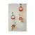 decorative lace chudi rose bell hanging for decoration home decor hanging (pack of 2)