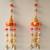 handmade pom pom bell beads hanging for decoration home decor hanging (pack of 2)