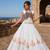 White Silk Blend Free Size Stitched Navratri Lehenga Choli with Mirror & Gamthi Embroidery Work