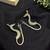Peacock Hoop Earrings, unique Oxidized Silver Bird Earrings, Statement Boho Earrings