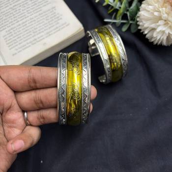 Dual Tone Elephant Cuff Bracelet | Silver & Gold Wide Open Cuff Bangle 3