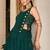 Green Navratri Special Feather-Light Fully Stitched Lehenga Choli with Stylish Koti