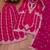 Rani pink fendy silk sequence embriordered sharara suit