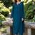 Women Ethnic Motifs Embroidered Chanderi Silk Kurta with Trousers & With Dupatta
