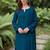 Women Ethnic Motifs Embroidered Chanderi Silk Kurta with Trousers & With Dupatta