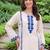 Women Ethnic Motifs Regular Thread Work Chanderi Silk Kurta with Trousers