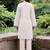 Women Ethnic Motifs Regular Thread Work Chanderi Silk Kurta with Trousers