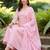 Floral Embroidered Empire Thread Work Chanderi Silk Kurta Trousers & With Dupatta
