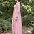 Floral Embroidered Empire Thread Work Chanderi Silk Kurta Trousers & With Dupatta
