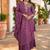 Women Ethnic Motifs Embroidered Regular Thread Work Kurta with Sharara & With Dupatta