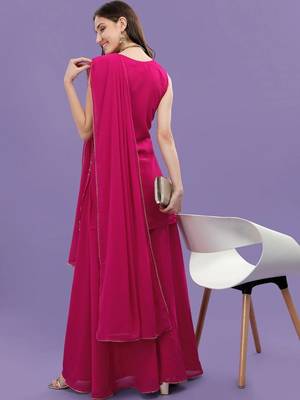 Women Ethnic Motifs Embroidered Regular Sequinned Kurta with Palazzos & With Dupatta 3