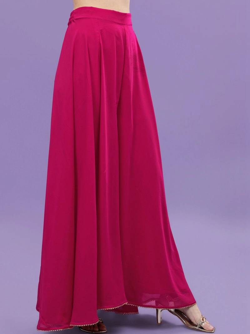 Women Ethnic Motifs Embroidered Regular Sequinned Kurta with Palazzos & With Dupatta