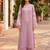 Women Floral Embroidered Regular Thread Work Chanderi Silk Kurta with Trousers