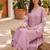 Women Floral Embroidered Regular Thread Work Chanderi Silk Kurta with Trousers