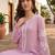 Women Floral Embroidered Regular Thread Work Chanderi Silk Kurta with Trousers