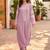 Women Floral Embroidered Regular Thread Work Chanderi Silk Kurta with Trousers