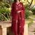 Women Floral Embroidered Regular Thread Work Chanderi Silk Kurta with Trousers & With Dupatta