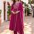 Women Ethnic Motifs Embroidered Empire Thread Work Kurta with Trousers & With Dupatta
