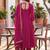 Women Ethnic Motifs Embroidered Empire Thread Work Kurta with Trousers & With Dupatta