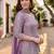 Women Ethnic Motifs Embroidered Regular Thread Work Silk Chiffon Kurta with Palazzos & With Dupatta