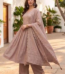 Women Ethnic Motifs Embroidered Empire Thread Work Kurta with Palazzos & With Dupatta