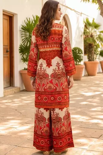 Women Ethnic Motifs Printed Regular Kurta with Palazzos
