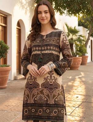 Women Ethnic Motifs Printed Regular Kurti with Palazzos 5