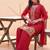 Women Ethnic Motifs Embroidered Regular Silk Crepe Kurta with Palazzos & With Dupatta