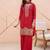 Women Ethnic Motifs Embroidered Regular Silk Crepe Kurta with Palazzos & With Dupatta