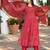 Women Leheriya Dyed Regular Kurta with Trousers & With Dupatta
