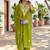 Women Floral Embroidered Regular Thread Work Pure Cotton Kurta with Trousers & With Dupatta
