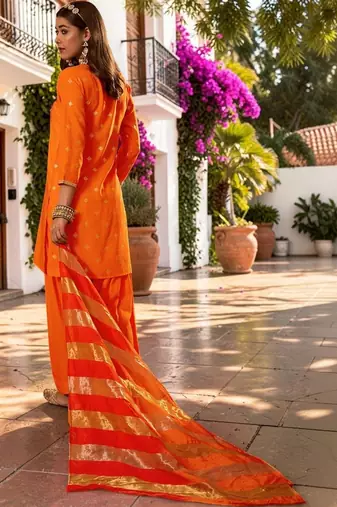 Women Ethnic Motifs Embroidered Regular Kurta with Patiala & Dupatta