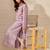 Women Floral Embroidered Regular Thread Work Silk Crepe Kurta with Trousers & With Dupatta