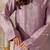 Women Floral Embroidered Regular Thread Work Silk Crepe Kurta with Trousers & With Dupatta