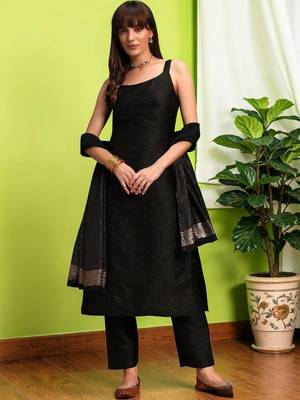Women Ethnic Motifs Printed Regular Kurta with Trousers & With Dupatta 1