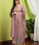 Women Ethnic Motifs Embroidered Regular Thread Work Kurta with Palazzos & With Dupatta