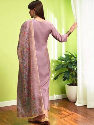 Women Ethnic Motifs Embroidered Regular Thread Work Kurta with Palazzos & With Dupatta 4