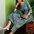 Women Floral Embroidered Regular Thread Work Pure Cotton Kurta with Trousers