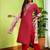 Women Printed Regular Thread Work Pure Cotton Kurta with Trousers & With Dupatta