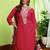 Women Printed Regular Thread Work Pure Cotton Kurta with Trousers & With Dupatta