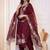 Women Ethnic Motifs Embroidered Regular Thread Work Chanderi Silk Kurta with Trousers & With Dupatta