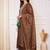 Women Ethnic Motifs Embroidered Regular Thread Work Chanderi Silk Kurta with Trousers & With Dupatta