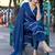 Women Dyed Angrakha Kurta with Trousers & With Dupatta