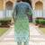 Women Ombre Printed Regular Pure Cotton Kurta with Trousers & With Dupatta