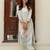Women Floral Printed Regular Thread Work Pure Silk Kurta with Trousers