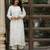 Women Floral Embroidered Silk Kurta with Trousers